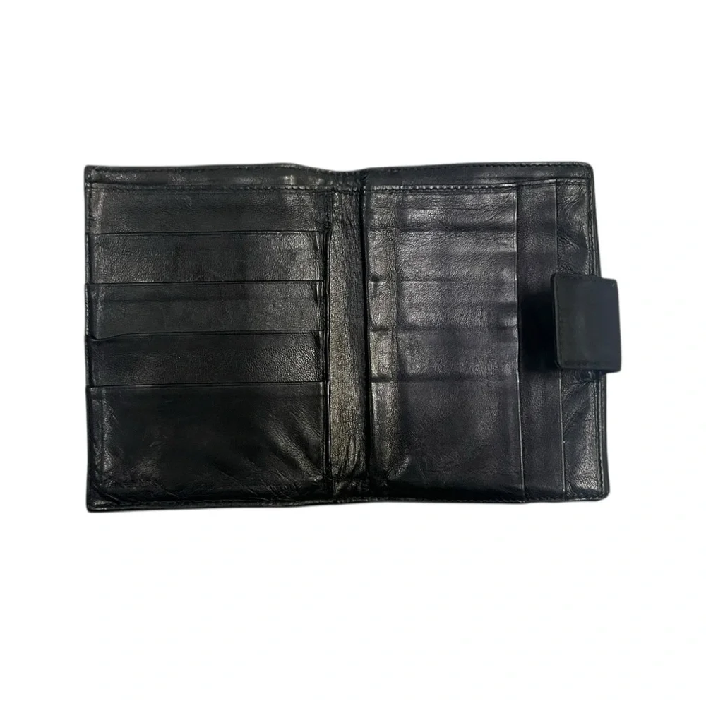Prada Black Tessuto Nylon Saffiano‎ Leather 6 Key Holder Wallet Made in Italy